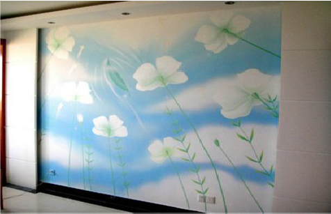 会同画墙绘怎么画好白云的蓬松感？