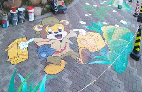 会同夏季画地面彩绘会遇到的问题