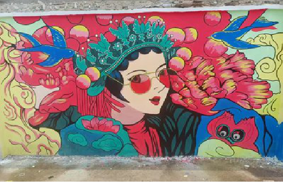 会同墙体彩绘-网红墙