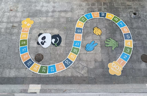 会同地面游戏彩绘