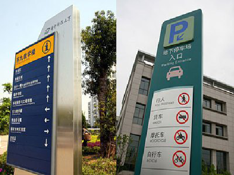 会同导向标识的设计作用。